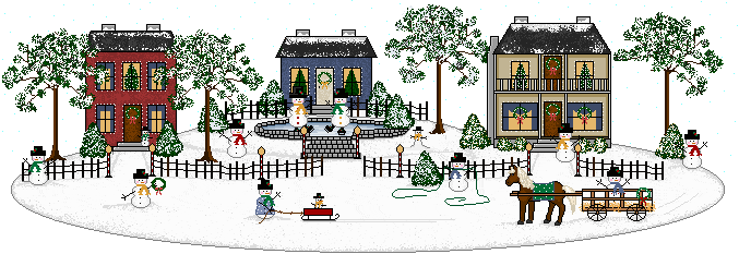 Snow village